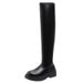 Plus Size 2023 Autumn Winter New Elastic Women Platform Thick Sole High Slim Side Zipper Over-the-Knee Long Boots_vogvips.com