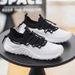 Men’s Shoes 2026 Summer Breathable Mesh Flyknit Sneakers, Non-slip Casual Height-increasing Trendy Dad Shoes For Teens And Runners_vogvips.com
