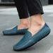 Suitable For All Seasons Spring 2020 New Men's Casual Leather Shoes Korean Style Large Size Soft Sole Lazy Summer Loafers_vogvips.com