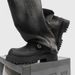 Men's Chunky Derby Shoes - Retro Thick Sole Oxford Brogues For Casual & Formal Wear - Black Wide Fit Comfortable Shoes_vogvips.com
