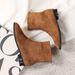 Suede Slimming Martin 2024 Thick Heel Back Zipper Short For Women Winter New Elastic Slim Boots Trendy_vogvips.com