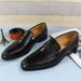 Men's fashion loafers Penny shoes men's toe layer cowhide slip-on casual leather shoes_vogvips.com