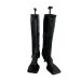 Womens Black Peep Toe Knee Non Slip High Stiletto Heel Side Zipper Sandal Boots_vogvips.com
