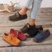 Women's Plus Size Flat Lace-Up Loafers Comfortable Casual Shoes Spring_vogvips.com