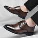 Men's Genuine Leather Derby Shoes Business Formal Classic Style Comfortable Large Size_vogvips.com