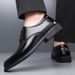 Men's Leather Autumn New Style Civil Servant Business Pointed Lace-up Non-slip Soft Sole Versatile Breathable Formal_vogvips.com