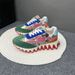New Style Trendy High-End Red Shark Sole Dad Shoes Men Genuine Leather Color-Block Casual Sneakers Women_vogvips.com