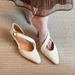 Foreign Trade Pointed-toe Sandals, Featuring Breathable Woven Fabric And Durable Flat Soles_vogvips.com