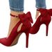New Sweet Bow Pointed Toe Shallow Mouth Single Stiletto High Heels Wish Export 40-43 Large Size Shoes_vogvips.com