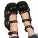 Thick-Soled Black Platform Wedge High Heel Heart Buckle Strap Women's Single Japanese Sweet Princess Shoes_vogvips.com