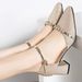 2026 New Versatile Soft Leather Pointed Toe Sandals Women, Fashionable High Heels For Spring And Summer, Chunky Heel_vogvips.com