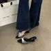 Rhinestone Pointed-toe Sandals Women's Summer New Elegant Wedge Heel Mules Polka Dot Gentle Outer Wear Mid-heel Sandals_vogvips.com