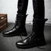 European Warm Series Winter New Fashion Comfortable Trendy Low Heel High Simple Rubber Sole Fleece-Lined Cotton Single Shoes Martin Boots_vogvips.com