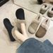 Women's Shoes Cowhide Sole Cotton Shoes Women New Mother Shoes Plus Velvet Comfortable Warm Shallow Mouth Flat Toe Shoes_vogvips.com