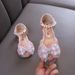 Lady Baby Girl Girl Princess Butterfly Diamond Single Shoe Leather Shoes Dance Show Shoes Sandals_vogvips.com