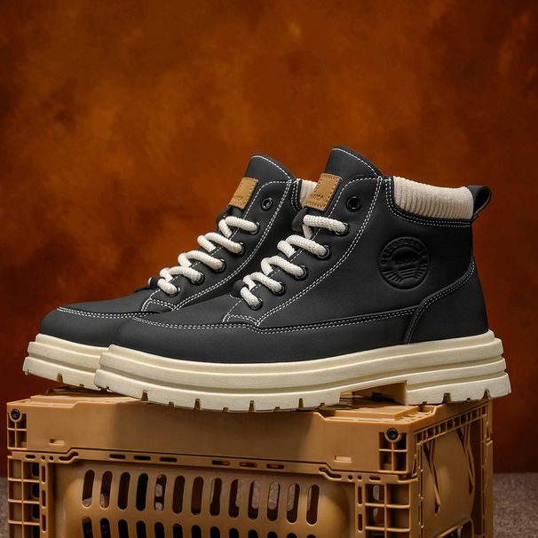 Plus-Size Men's Shoes Men's Martin Boots Youth Trendy Thin Breathable Versatile Work Casual Shoes_vogvips.com