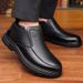 European Warm Series New Men's Leather Shoes For Middle-aged Elderly, Winter Business Casual Shoes, Comfortable And Warm With Fleece Lining_vogvips.com