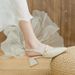 Women's Closed-toe Sandals, New Summer 2025, Fairy Style, Chunky Heel, French Pearl Design, Open-back Shoes To Pair With_vogvips.com
