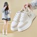 Little White Shoes Female Students Thick-soled Heightening Shoes Sports Board Shoes Casual Street Shoes_vogvips.com