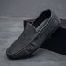 SHLIANG Men's Casual Sport Shoes British Style Bean Bean Slip-On Loafers Versatile Comfortable Breathable Rubber Sole Shoes X0016_vogvips.com