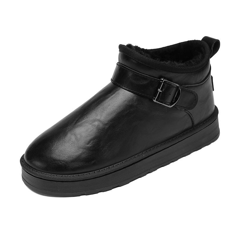 Warm Men's And Women's Snow Boots For Couples, With Thick Fleece And Cold Resistant Outdoor Cotton Boots_vogvips.com