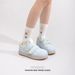 Huili WXY(S)-5816Z Women's White Sneakers 2026 Early Spring New Dopamine Breathable Velcro Board Shoes_vogvips.com