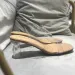 Summer Pumps 9cm Jelly Sexy Open Square Toe High Heels Women Transparent Slippers Shoe Heel Clear Sandals_vogvips.com