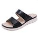 New 2025 Elegant Women's Sandals Vacation Beach Velcro Massage Sponge Large Size Slippers_vogvips.com