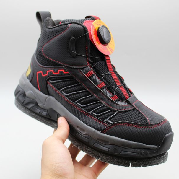 Men's High Top Fishing Shoes Waterproof Non Slip Rock Fishing Shoes with Interchangeable Felt Soles for Reef And Sea Fishing_vogvips.com