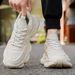 Fashion Men's Shoes 2025 New Thick Soled Lace Up Tennis Sports Mesh Jogging Shock-absorbing Outdoor Anti Slip Training Shoes_vogvips.com