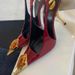 Women S Elegant Retro Pointed Toe Shallow Mouth Gemstone High Heels New Metal Single Strap Patent Leather Sandals_vogvips.com