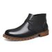American Retro Martin Boots Large Size Men's Tooling Boots Casual Style Mid-top Leather Shoes Top Layer_vogvips.com