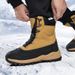 Winter Velvet Warm Anti Slip Men's Snow Boots Hiking Shoes_vogvips.com