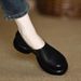 High Quality Loafers For Women, Thick Sole High Heel Platform Wholesale Cross-Border Spring And Autumn Soft Small Leather Shoes, Deep_vogvips.com