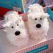 Girly Style Cute Scrawled Puppy Furry 2025 Autumn Winter New Trendy Versatile Comfortable One-Strap Slippers For Women_vogvips.com