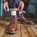 Martin Large Style American Size Work Men's Trendy High-top Motorcycle Short Paratrooper Boots_vogvips.com
