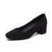 Sheepskin Style~French Square Toe Rhinestone High-heeled Mary Jane Women's 2026 New Summer Work Sh, Elegant Single_vogvips.com