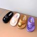 Women's Thick-soled Bread Flip-flops For New Style Flip-flops Cloud Slippers Flip-flops Lazy Outdoor Wear Bread Sandals_vogvips.com