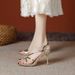 Leg-lengthening Women's Sandals, 2026 New Summer Model Gold Stunning Sexy High-heeled Roman Sandals With Thin Straps_vogvips.com