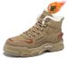 Winter Fleece-Lined Martin Boots For Men, Thickened Warm Cotton Shoes, High-Top Work Boots, Slip-Resistant Safety Shoes_vogvips.com