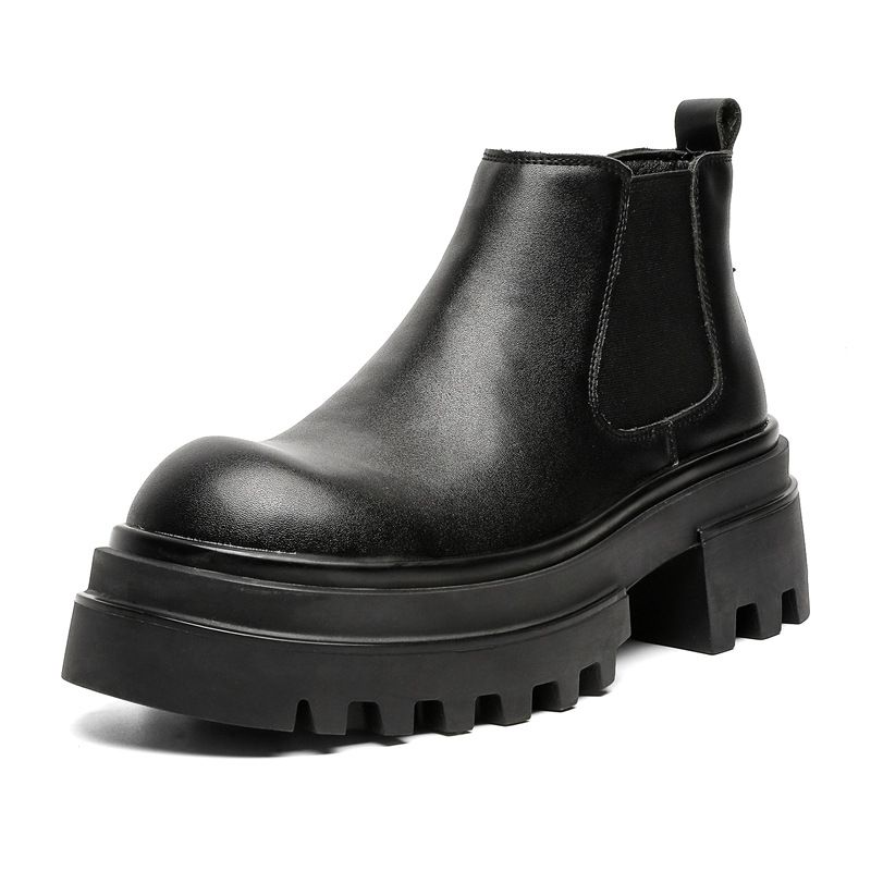 Martin Boots Men's Cigarette Boots Winter Thick-soled Tooling Boots Short Boots_vogvips.com