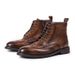 European Warm Series British Martin Brogue High-top Carved Men's Trendy Casual Shoes Thick-soled Leather Boots_vogvips.com