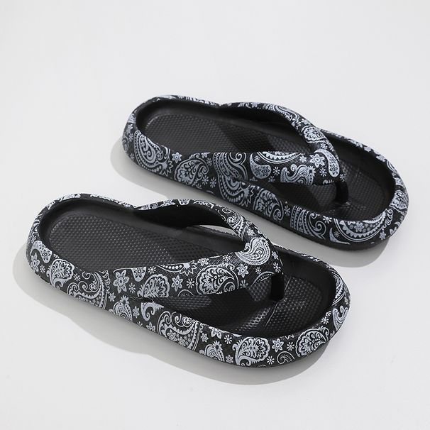 Summer Women Comfort Flip-Flop Leopard Soft Thick-Soled Cloud Slippers Travel Vacation Beach Shoes New Women Sandals_vogvips.com