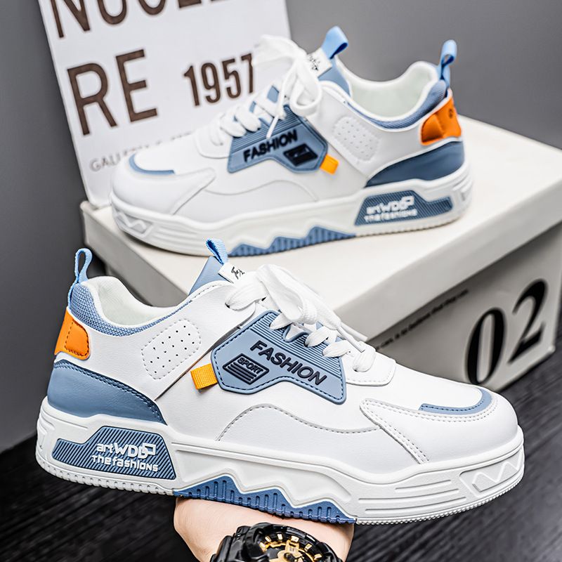 Men's Shoes Breathable Little White Shoes Men's Platform Sports Shoes Casual Board Shoes_vogvips.com