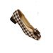 Spot Metal Buckle Casual Single Shoes Women 2023 Summer New Shallow Mouth Thick Heel Houndstooth Women's Shoes Low Top High Heels_vogvips.com