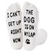 Non-hair off coral velvet cake socks Animal series foot soles letter dot glue floor socks_vogvips.com