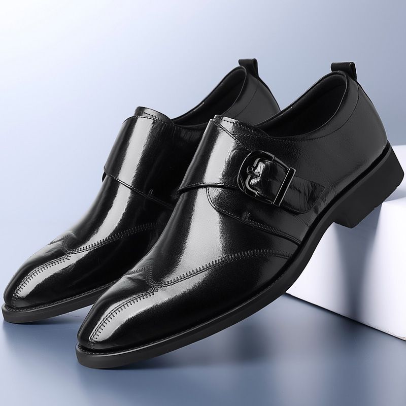 Euro Step Business Casual British Brogue Carved Formal Leather Men's Large Size Wedding Shoes Soft Sole_vogvips.com