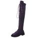 New Flat Over-the-Knee Martin Round Toe Long Size 43 Women's Boots_vogvips.com