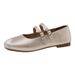 French-style Niche 2025 Summer New Model, Square Toe Buckle, Versatile And Simple, Suitable For Pairing With Skirts,_vogvips.com