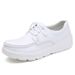 Nurse Shoes Women's Soft Soles White Black Work Shoes Flat Comfortable Light Breathable Rest Idle Little White Shoes_vogvips.com